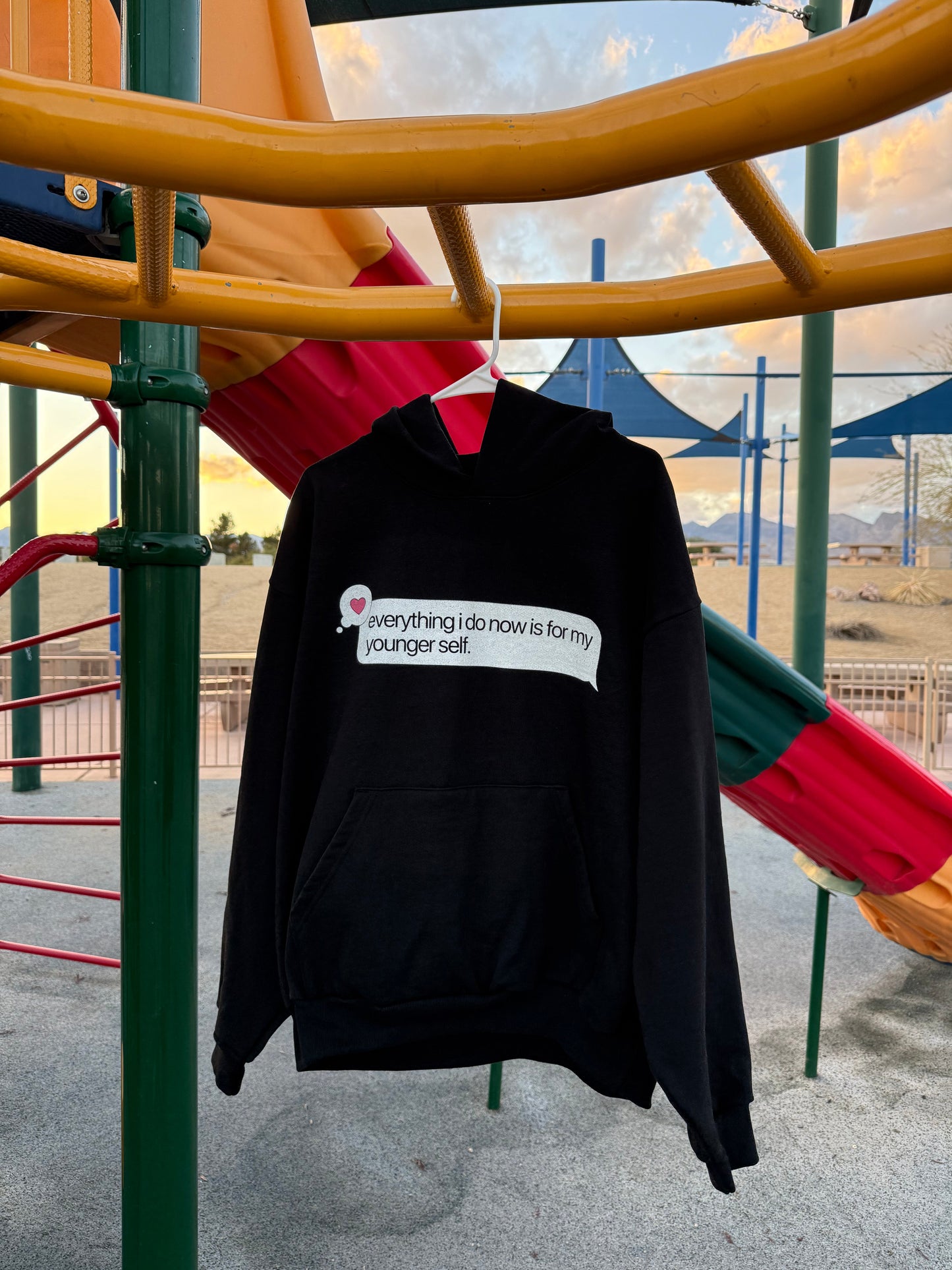 "FOR MY YOUNGER SELF" HOODIE