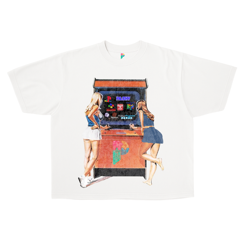 "ARCADE" BOXY CROPPED TEE