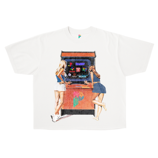 "ARCADE" BOXY CROPPED TEE